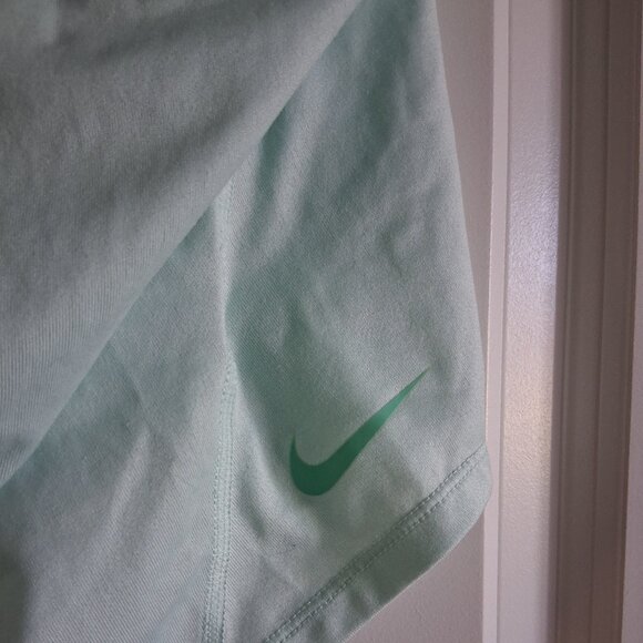 NIKE Dri-Fit Light Teal Blue Racer Back Athletic Top Women's Size XS - Picture 14 of 15